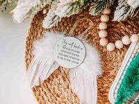 They walk beside us angel wings memorial ornament