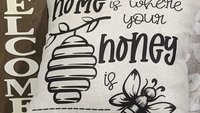 home is where your honey is throw pillows for couch, honey bee pillow, bumble bee gifts for women, summer decorations for home, unique
