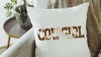 cowboy and cowgirl throw pillows for couch, country western wedding gift for couple, his and hers gifts, mr and mrs pillows, southwestern