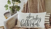 glory glory hallelujah christian throw pillow for couch with insert, Bible study leader gift, religious decor, faith gifts for women, pastor