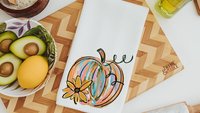watercolor pumpkin pillow for sofa, boho pumpkin kitchen towels, fall decorations for home farmhouse pillow, Thanksgiving decor, best seller