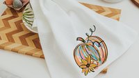 watercolor pumpkin pillow for sofa, boho pumpkin kitchen towels, fall decorations for home farmhouse pillow, Thanksgiving decor, best seller