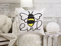 bee kind honey bee throw pillow for couch, Christmas gifts for teachers, secret Santa gifts for women, be kind pillow, bumble bee gifts for