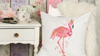 flamingo throw pillow for couch, pink dorm pillows for college girls, beach decor coastal house gifts, flamingo gifts for women, tropical