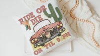 ride or die boho throw pillows for couch, southwestern decor for home, dorm pillows for college girls, pink floral throw pillow, plant mom