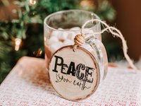 Joy to the world farmhouse Christmas ornament set