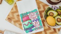 cute cupcake kitchen towels, cake baker gifts for her, Galentines day gifts for best friends, funny cupcake kitchen decor, bridal shower