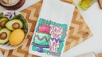 cute cupcake kitchen towels, cake baker gifts for her, Galentines day gifts for best friends, funny cupcake kitchen decor, bridal shower