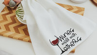 just a little salty margarita kitchen towel, 21st birthday gifts for bestie, cocktail bar decor, secret Santa gifts for her, home bar towel