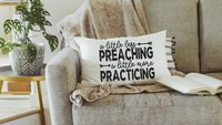 inspirational Christian lumbar throw pillows for couch religious decorative pillows for sofa, Bible study accessories, best gifts for her