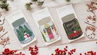 farmhouse Christmas kitchen towels set of 3, Merry Christmas canning jar hand towels for bathroom, snowman kitchen decor, hostess thank you