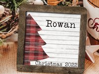 Personalized Family Christmas Ornament with Names, 3.14in