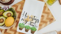 he restores my soul succulent throw pillow for bedroom, Psalm 23 gift, Bible verse throw pillow covers 18 x 18, Christian gifts for sister