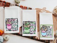 Lattes and Love Valentine Kitchen or Hand Towel, 16x24