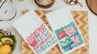 cute cupcake kitchen towels, cake baker gifts for her, Galentines day gifts for best friends, funny cupcake kitchen decor, bridal shower