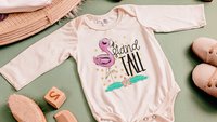 Stand tall flamingo baby bodysuit, inspirational baby gifts, flamingo baby clothes, newborn girl coming home outfit, cake smash romper, best