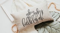 glory glory hallelujah christian throw pillow for couch with insert, Bible study leader gift, religious decor, faith gifts for women, pastor