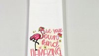 be your own kind of beautiful cute flamingo hand towels for bathroom, flamazing teacher appreciation gifts for women, flamingo gifts for her