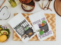 Halloween kitchen towels