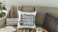 it is well with my soul hymn pillow for couch, floral Christian gifts for women faith throw pillow covers 18x18, religious gifts for Mom