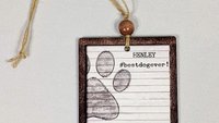 paw print ornament personalized in memory of pet gift, sympathy gifts for loss of pet loss gift for kid, pet memorial ornament wood, pet mom