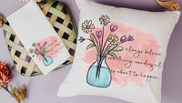 always believe something wonderful is about to happen inspirational throw pillows for kids room, college dorm decor for girls, whimsical