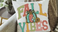 fall vibes fall throw pillow for bedroom, patchwork pumpkin decor, sunflower gifts for sister, cute pumpkin kitchen towels, autumn decor