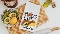 sassy kitchen towels for family, chips and salsa fiesta decor, taco gifts, funny hand towels for kitchen, no drama llama gifts for women