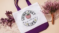 teacher life tote bag for books, cute teacher gifts for her, reusable shopping bag, preschool teacher appreciation gifts for women, eco
