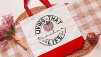 teacher life tote bag for books, cute teacher gifts for her, reusable shopping bag, preschool teacher appreciation gifts for women, eco