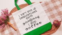 I need coffee funny tote bag best seller, sarcastic Mothers day gift for wife, Mothering Sunday gifts, mama needs coffee lover tote bag for