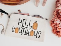 hello gourdgeous makeup bag, stocking stuffers for teenage girls, Christmas gift for daughter, cosmetic bag for purse, lash tech gifts, best