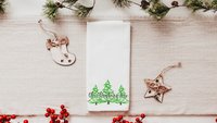 oh Christmas tree Christmas kitchen towels for friends, pine tree Christmas hand towels for bathroom, cute Christmas hostess gifts for women