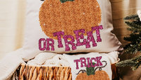 trick or treat Halloween kitchen towels for fall, boo basket stuffers for adults, cute pumpkin hand towels for bathroom, whimsical Halloween