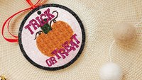 cute pumpkin throw pillow for couch orange pumpkin accent pillows for bed, Halloween gift set for women, trick or treat Halloween decor for