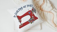 cute quilting throw pillow for Mom, craft room decor, quilter gifts, crafty gifts, she shed decorations, sewist gifts, quilting life accent