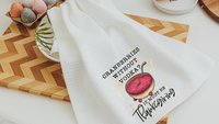 time to get basted funny Thanksgiving kitchen towels, these rolls are homemade cute kitchen hand towels, Thanksgiving hostess gift for women