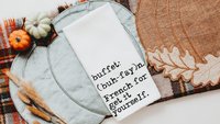 buffet kitchen towels funny kitchen hand towels, sarcastic gifts for women, sassy kitchen decor, new apartment gift for her, quirky gifts