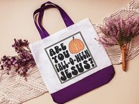 Are you falloween Jesus Halloween tote bag