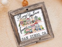 Personalized City and State Christmas Ornament, 3.14in