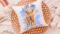 i love you till the cows come home highland cow throw pillow for nursery, cow nursery decor, shaggy cow gifts for cow lovers, rocking chair