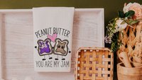pb and j you're my jam cute Valentines kitchen towels, you're the salt to my pepper funny Valentines gifts for girlfriend, Valentine wedding