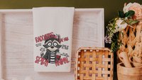 spirit animal funny kitchen towels for women, sarcastic gifts for her, raccoon kitchen hand towels for bathroom, raccoon gifts, sassy
