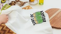 pickle towel, pickle lover gift, bathroom hand towels funny kitchen towel cute kitchen decor, pickle gifts for women, best gifts for new