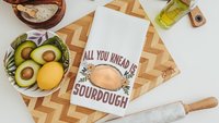 all you knead is sourdough baking kitchen towel cute kitchen decor farmhouse kitchen hand towels, bread baker gifts for her, baking gifts