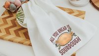 all you knead is sourdough baking kitchen towel cute kitchen decor farmhouse kitchen hand towels, bread baker gifts for her, baking gifts