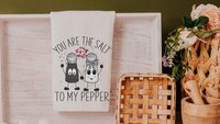 pb and j you're my jam cute Valentines kitchen towels, you're the salt to my pepper funny Valentines gifts for girlfriend, Valentine wedding