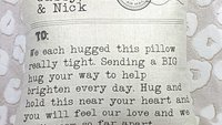 personalized hugged this pillow throw pillow for bed, traveler gifts for men, deployment gift for him, long distance relationship gift for