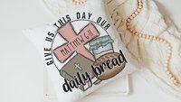 give us this day our daily bread Christian throw pillows for bed, the Lords prayer bread baking gifts for women, Bible verse kitchen towels