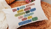 she is more precious than rubies Proverbs 3 15 Bible verse throw pillow for bed, inspirational Christian gifts for daughter, scripture throw
